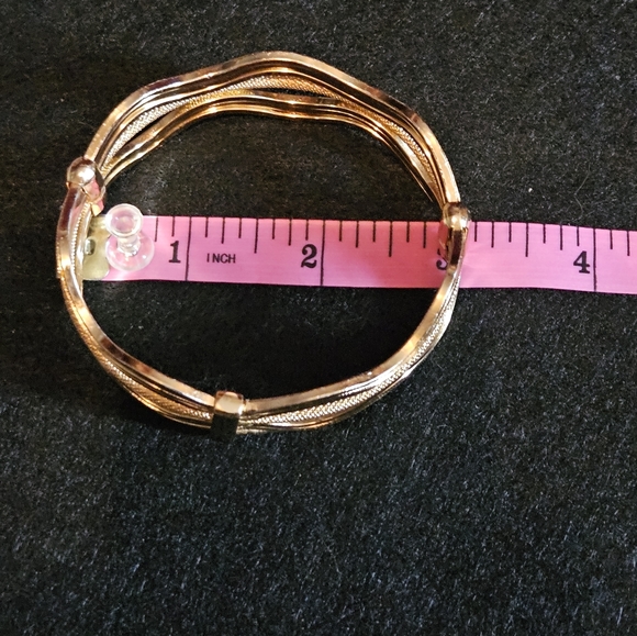 Fashion necklace and bracelet, both gold tone - Picture 4 of 6